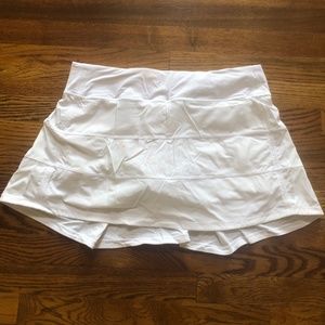 Lulu Lemon White Tennis Skirt